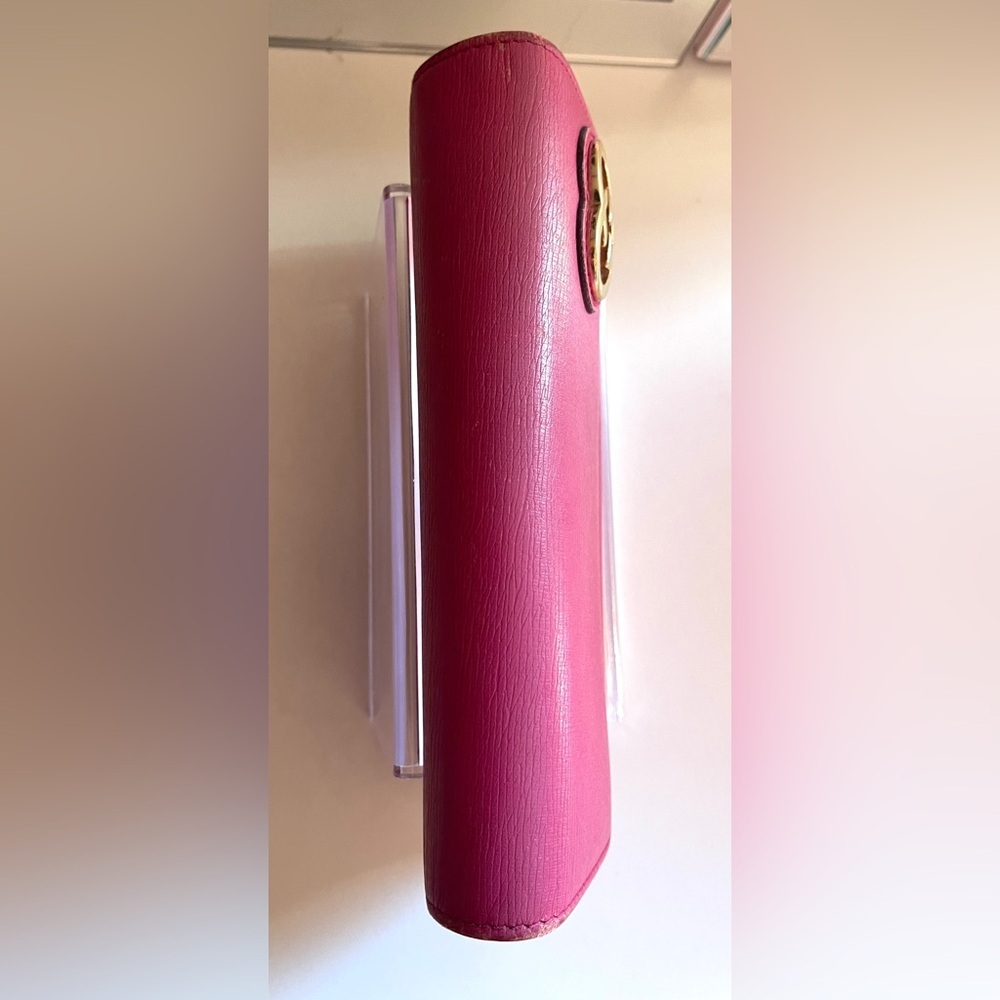 🩷 Gucci Heart Interlocking GG Long Continental Snap Wallet Pink Limited Edition - Picture 11 of 15